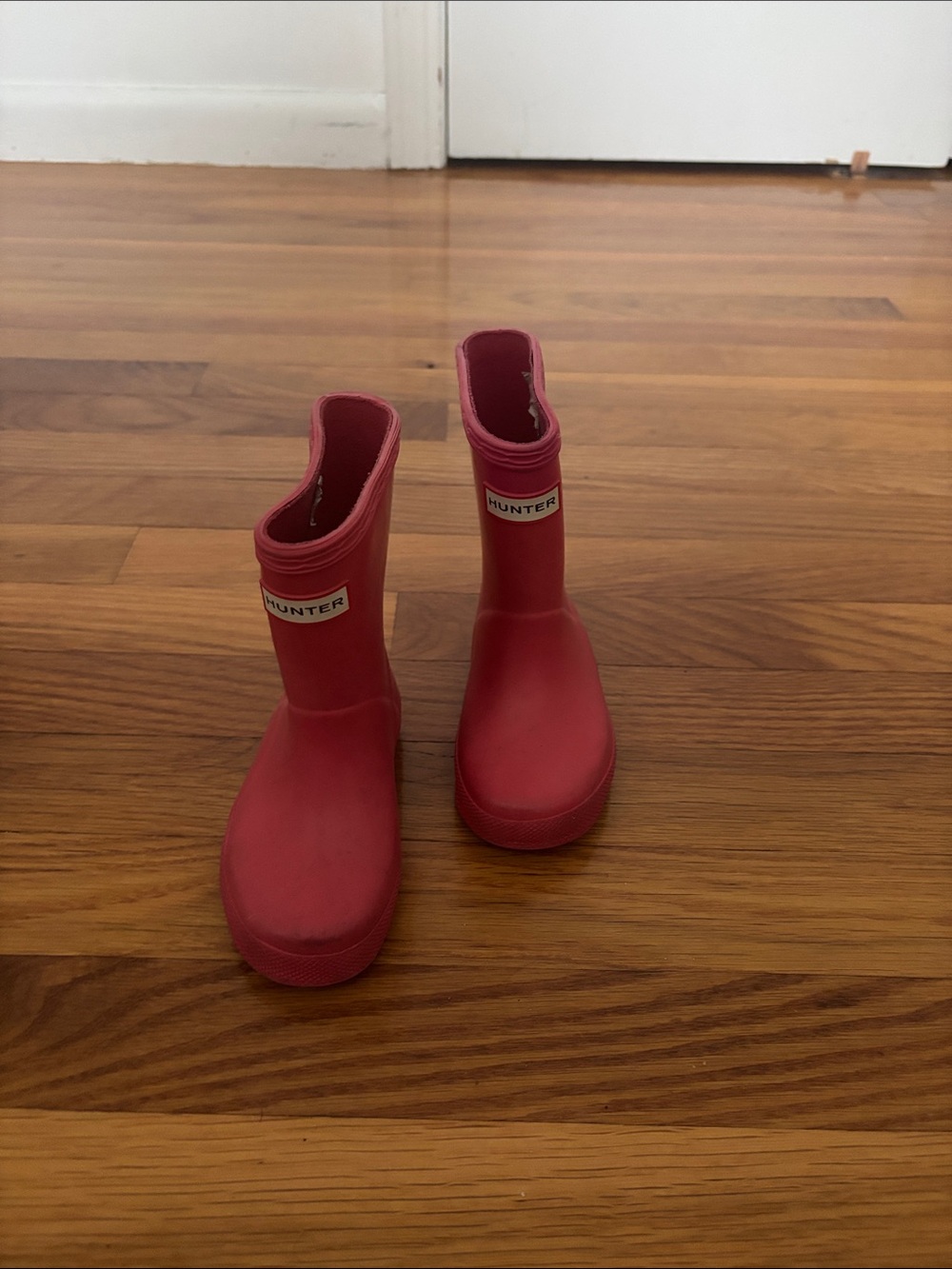 Hunter Kids Pink Classic Waterproof Rain Boots